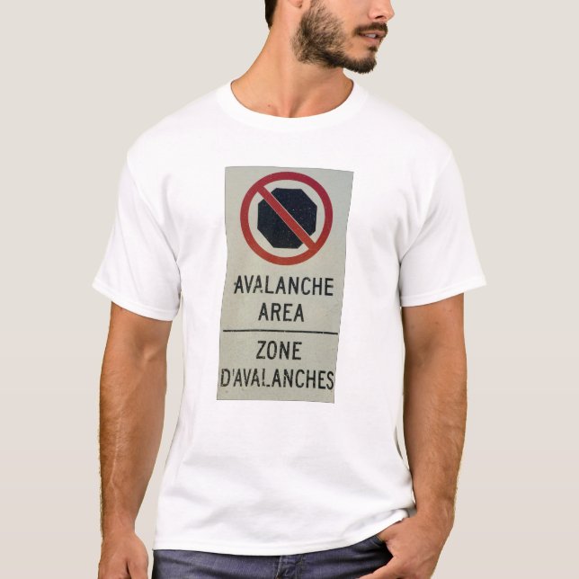 Camiseta Zona Canadense Avalanche Sem Paragem (Frente)