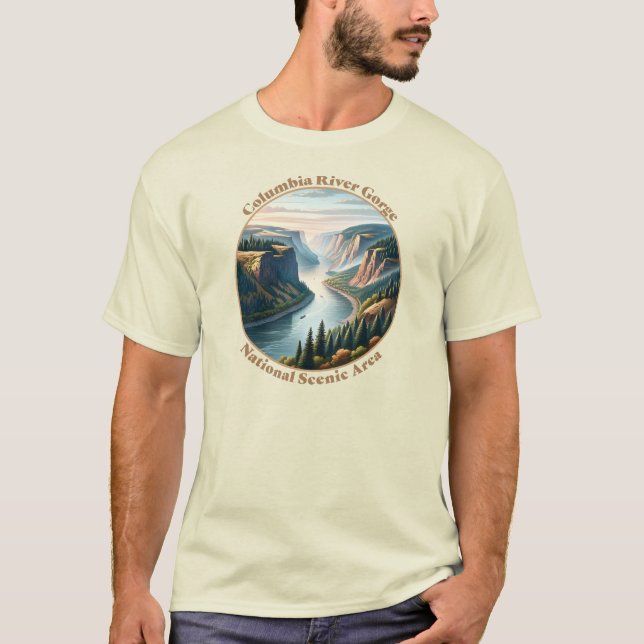 Camiseta Zona Cênnica Nacional da Garganta do Rio Columbia (Frente)