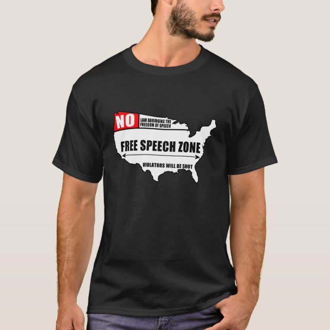 Camiseta Zona da liberdade de expressão (Frente)