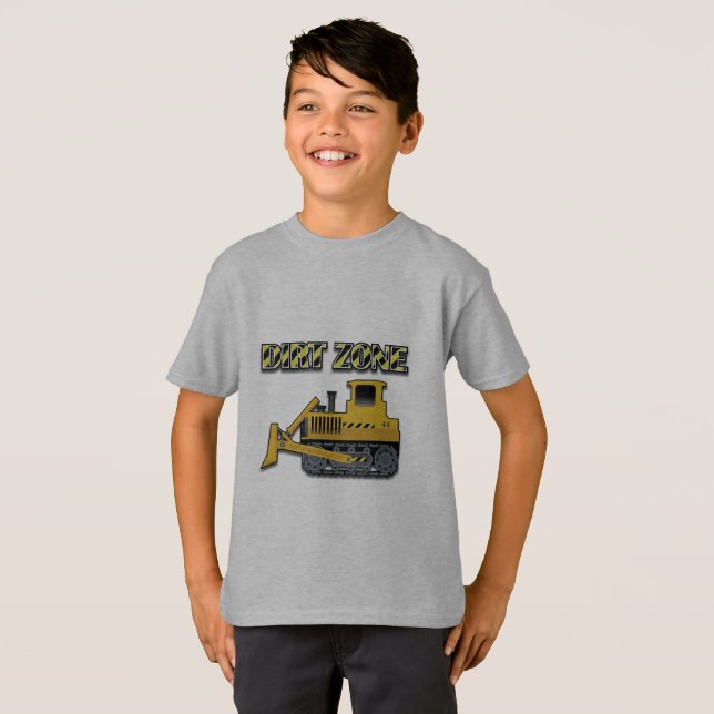 Camiseta Zona de diafragma (Bulldozer) - Camisa-T básica pa (Frente Completa)