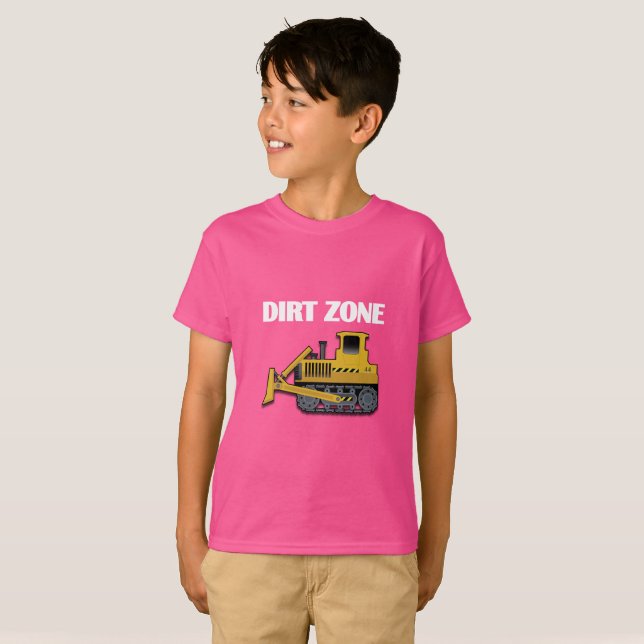 Camiseta Zona de diafragma (Bulldozer) - Camisa-T básica pa (Frente Completa)