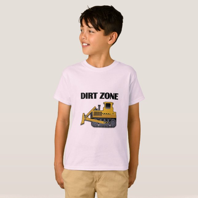 Camiseta Zona de diafragma (Bulldozer) - Camisa-T básica pa (Frente Completa)