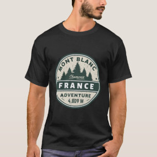 Camiseta Zona De Estância Do Chamonix Mont Blanc Na França 