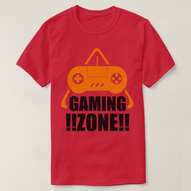 Camiseta zona de jogos (Frente do Design)