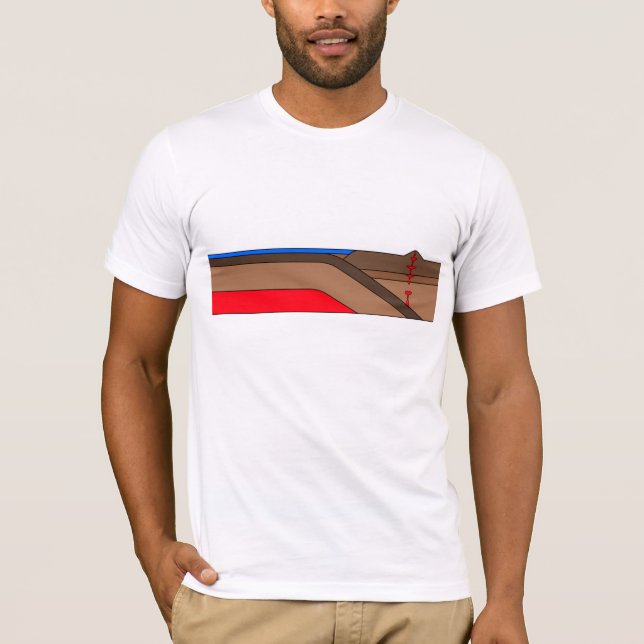 Camiseta Zona de Subdução - Geologia (Frente)