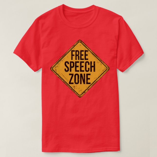 Camiseta Zona de voz livre (Frente do Design)