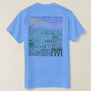Camiseta Zona do canal do Panamá cada lugar (por do sol