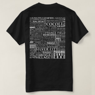 Camiseta Zona do Canal do Panamá em Cada Local