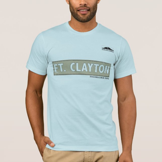 Camiseta Zona Do Canal Do Panamá: Ft. Clayton (Frente)