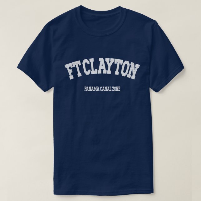 Camiseta Zona Do Canal Do Panamá: Ft. Clayton Sweatshirt (Frente do Design)