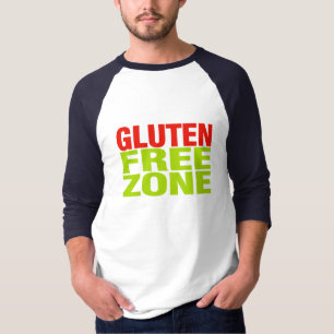 Camiseta Zona Livre de Glúten (doença celíaca)