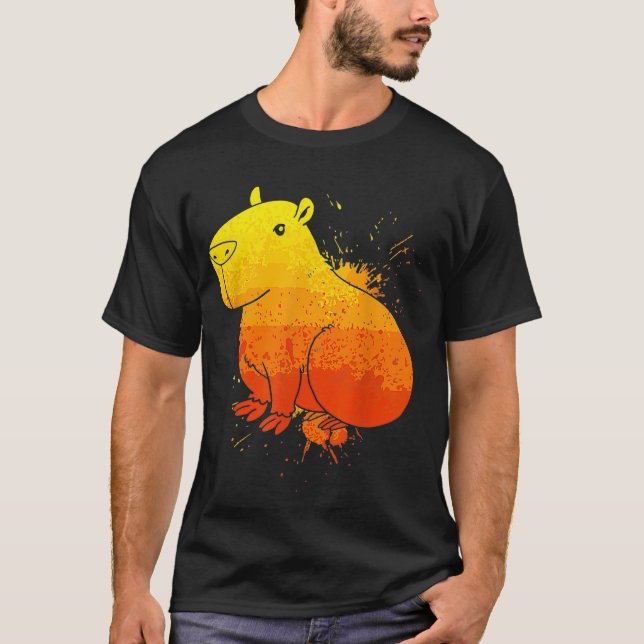 Camiseta Zoo Animais Rodent Capybara (Frente)