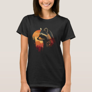 Camiseta Zoo Animais Trash Panda Forest Raccoon