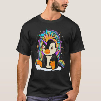 Camiseta Zoo Animal Bird Rainbow Penguincorn Fantasy Unicor