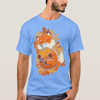 Camiseta Zoo Animal Fo Autumn Falling Deixa Animal Floresta