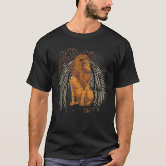 Camiseta Zoo Animal Lion   Africa Safari Animal   Wings Lio