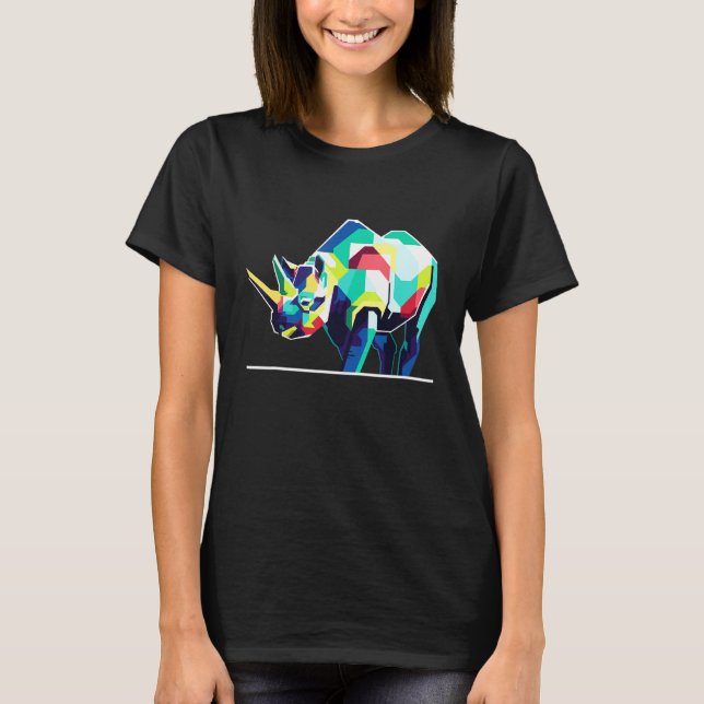 Camiseta Zoo Animal Pachyderm Rhinoceronos Rhino (Frente)