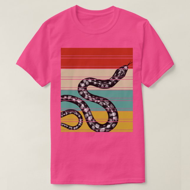 Camiseta Zoo Animal Reptile Gift Retro Cobra (Frente do Design)