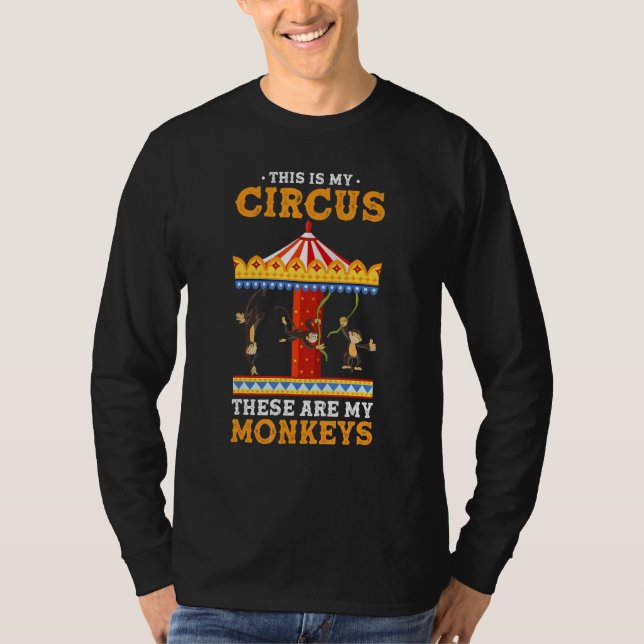 Camiseta Zoo Animal This Is My Circus These Are My Monkeys (Frente)