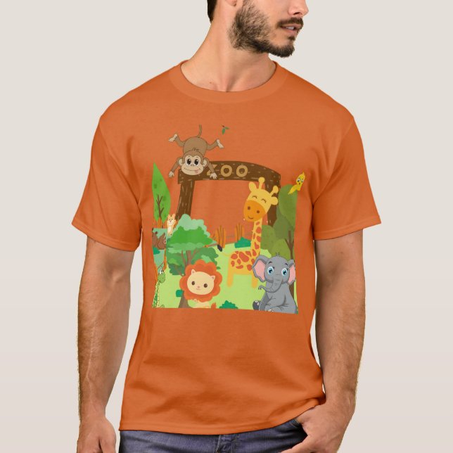 Camiseta zoo animals Design friend (Frente)