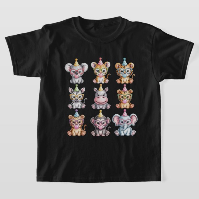 Camiseta Zoo Animals Wildlife Birthday Party Zoo Day (Postura )