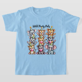Camiseta Zoo Birthday Party Animals, Fun Party Animal Squad