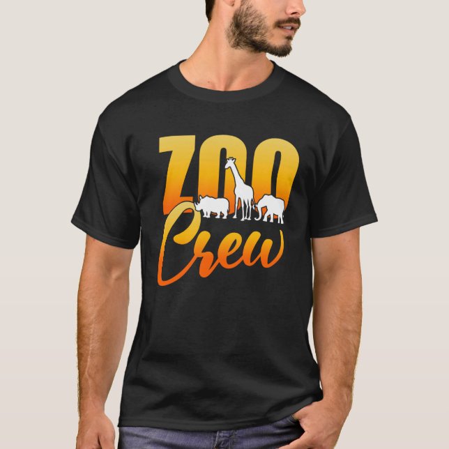 Camiseta Zoo Crew Animal Park Jardim Zoológico Menagerie (Frente)