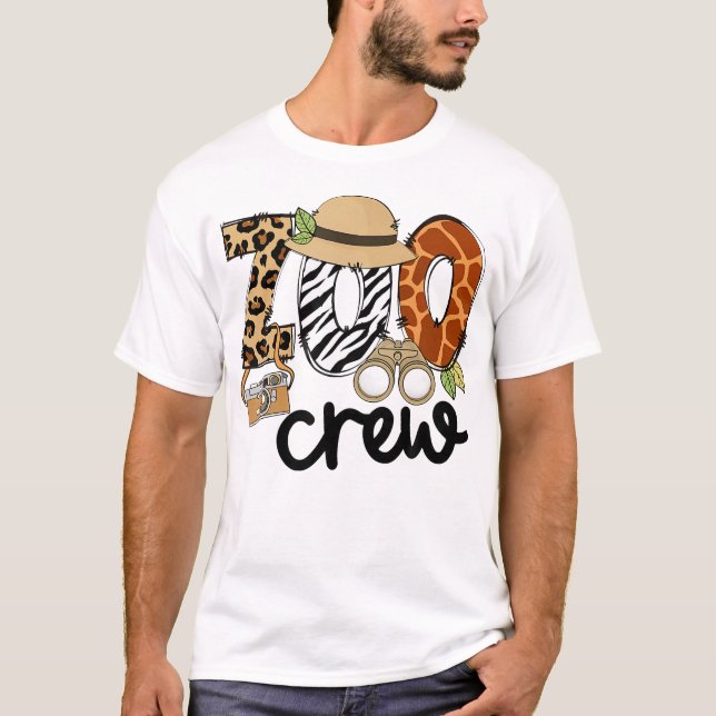 Camiseta Zoo Crew Leonard Safari Reino Animal Zoo Keeper (Frente)