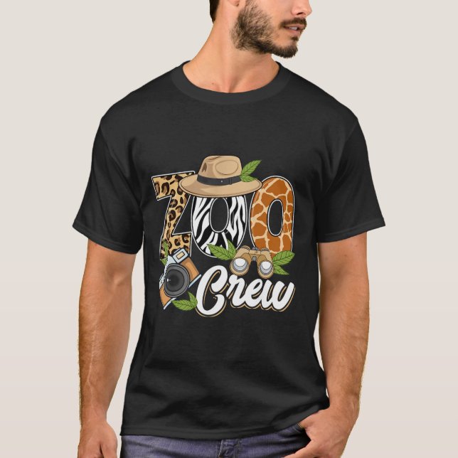 Camiseta Zoo Crew Safari Animals Wildlife Animal Wild Field (Frente)