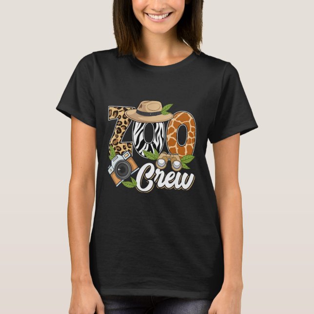 Camiseta Zoo Crew Safari Animals Wildlife Animal Wild Field (Frente)