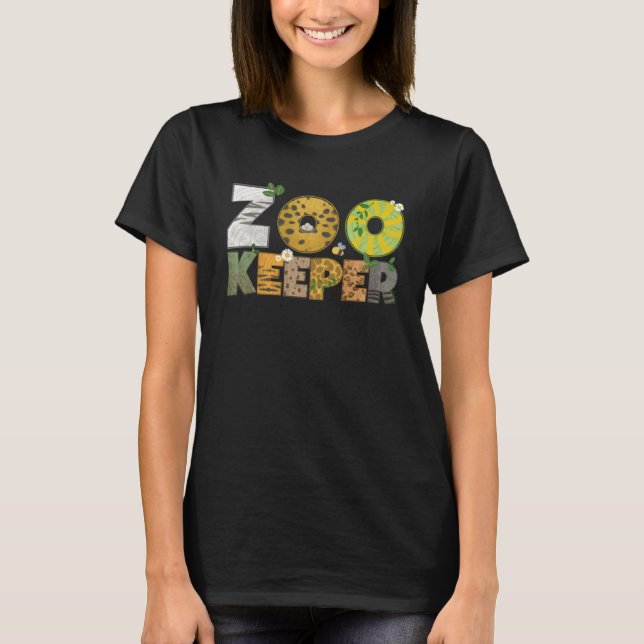 Camiseta Zoo Keeper African Savanna Willife Animal Print (Frente)