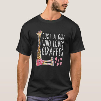 Camiseta Zoo Keeper Amante de os animais Women Gift Giraffe