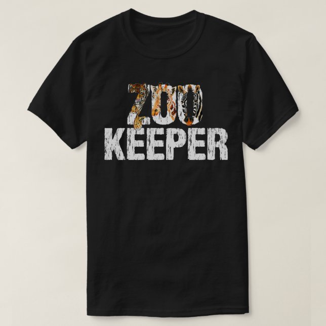 Camiseta Zoo Keeper Costume Safari Wildlife Zookeeper Costu (Frente do Design)