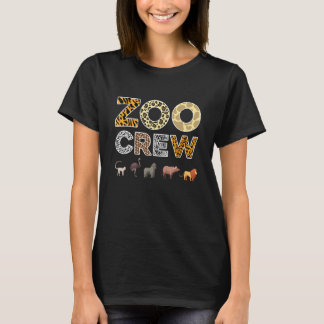 Camiseta Zoo Keeper Crew Animal Print for Kids or Adults Zo
