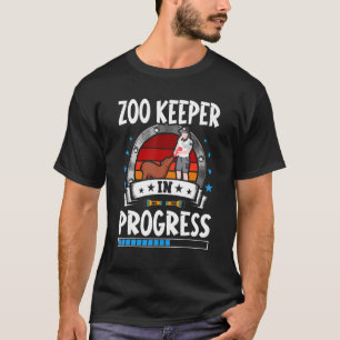 Camiseta Zoo Keeper Em Andamento Estudante
