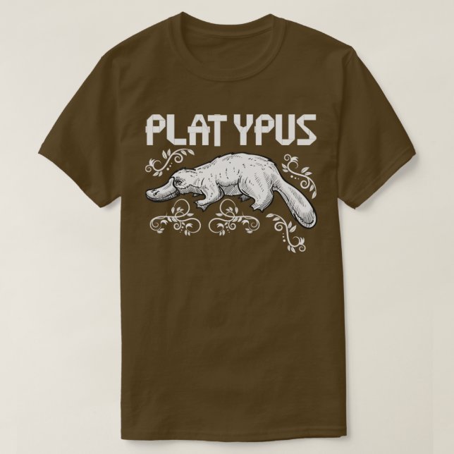 Camiseta Zoo Keeper Gift Austrália Platypus (Frente do Design)