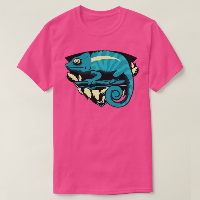 Camiseta Zoo Keeper Gift RainForest Chameleon (Frente do Design)
