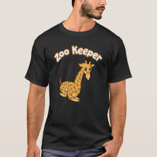 Camiseta Zoo Keeper Giraffe Safari Animal