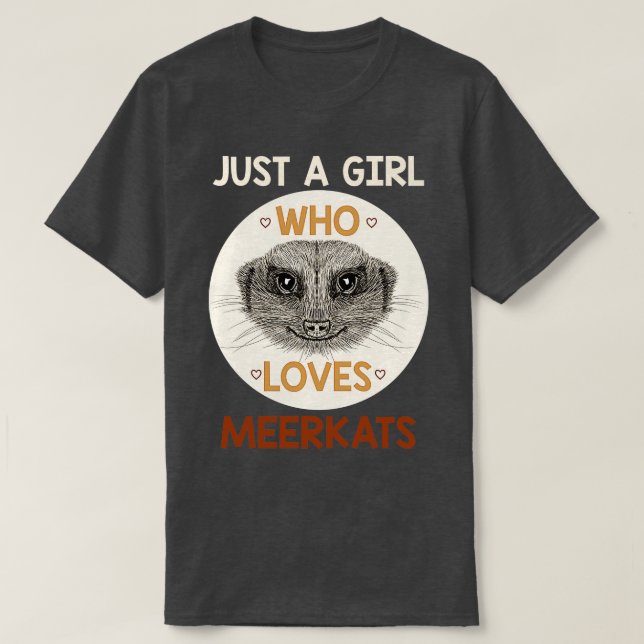 Camiseta Zoo Keeper Girl Africa Safari Engraçado Meerkat (Frente do Design)