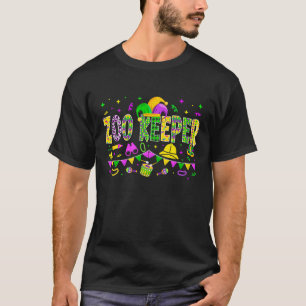 Camiseta Zoo Keeper Mardi Gras Partido Carnaval Mulheres Ho