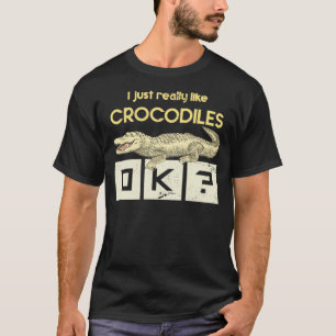 Camiseta Zoo Keeper Presente Répteis Africanos Crocodilo