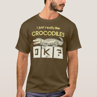 Camiseta Zoo Keeper Presente Répteis Africanos Crocodilo