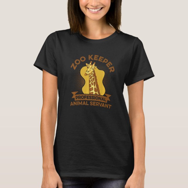 Camiseta Zoo Keeper Professional Animal Servant Animal  Zoo (Frente)