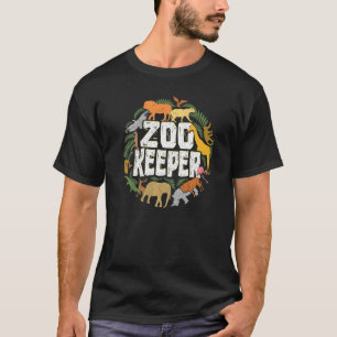Camiseta Zoo Keeper Safari Selva Selvagem Homens