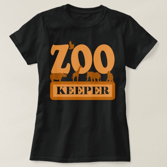 Camiseta Zoo Keeper Shirt Jungle Safari Amante de os animai (Frente do Design)