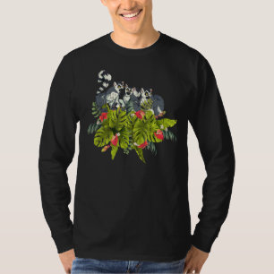 Camiseta Zoo Tropical Sifakas Madagascar Monkey Lemu