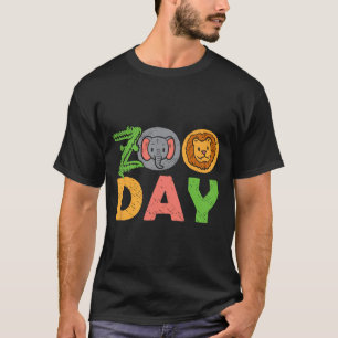 Camiseta Zoo Visitante do Zoológico da Família Zoo Dia do Z