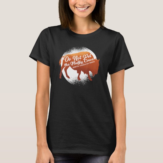 Camiseta Zoo Wildlife Animal Zookeeper North American Bison (Frente)