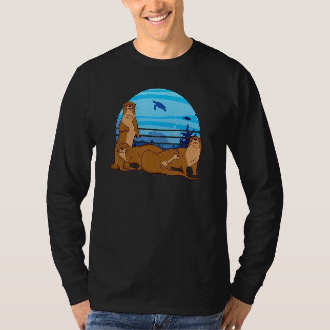 Camiseta Zoo Wildlife Animal Zookeeper Sea Otter Marine (Frente)