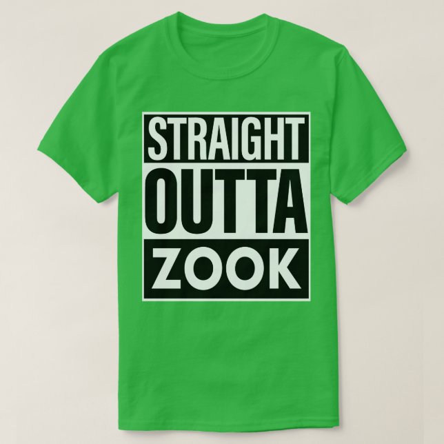 Camiseta Zook Name Hetero Outta Zook (Frente do Design)